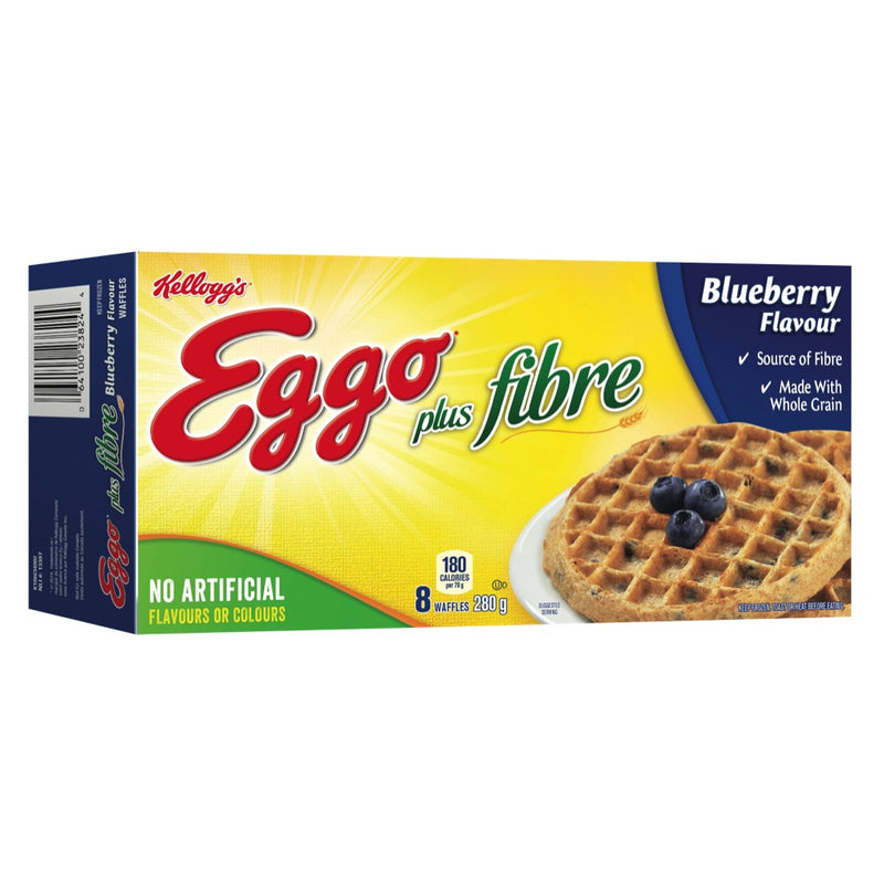 Kellogg's Eggo Blueberry Waffles Plus Fibre, 280 g