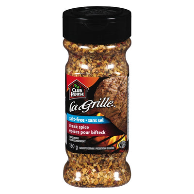 Club House La Grille Salt-Free Steak Spice, 130 g