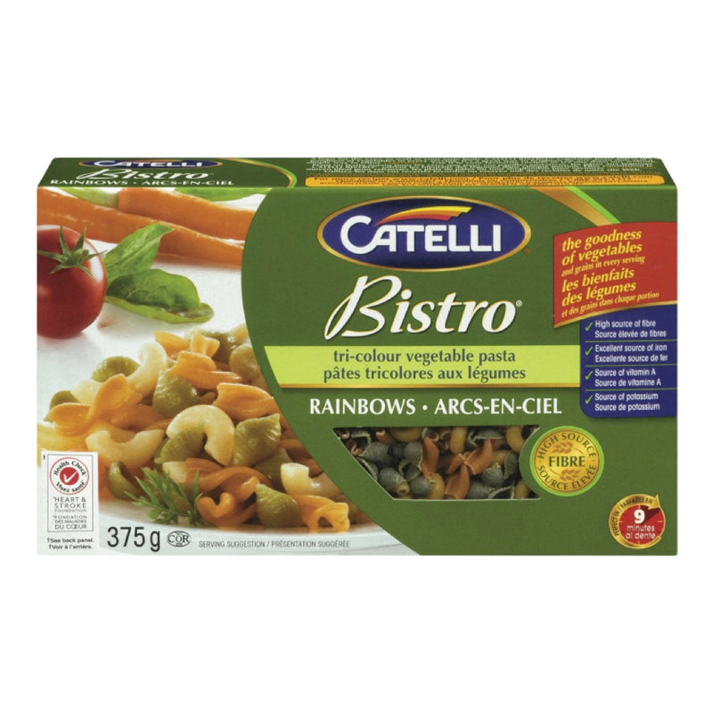 Catelli Bistro Tri-Colour Vegetable Pasta, 375 g