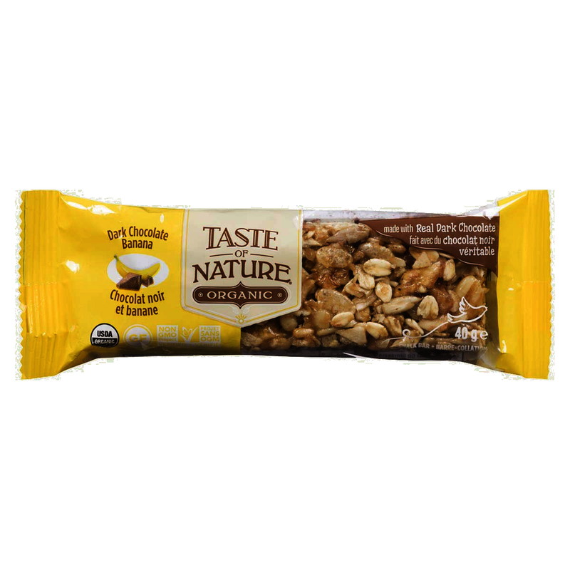 Taste of Nature Dark Chocolate Banana Bar, 40 g