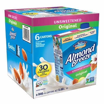 Almond Breeze Original Unsweetened, 6 x 946 mL