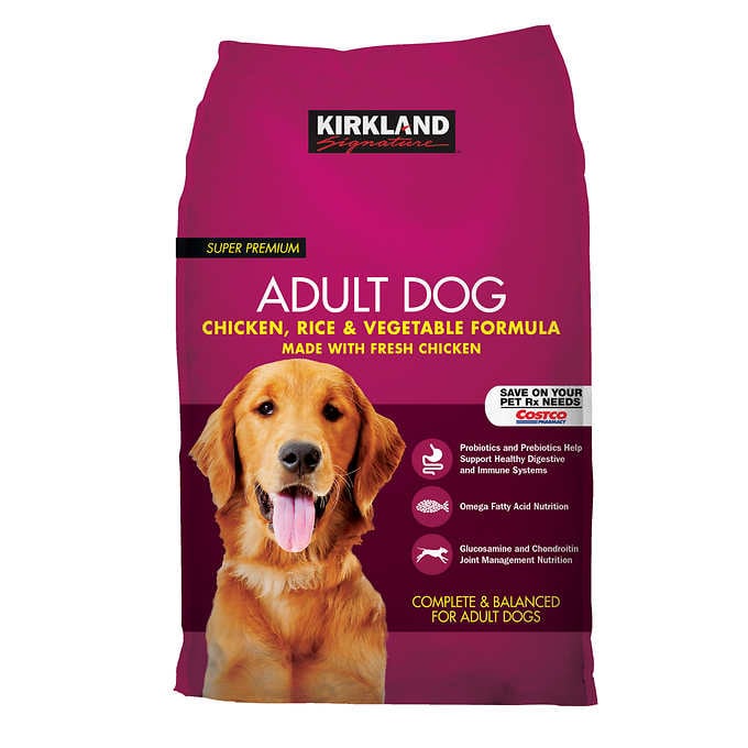 Kirkland Signature Adult Dog Food Lamb Rice & Veggie Dry Food, 18.14 kg