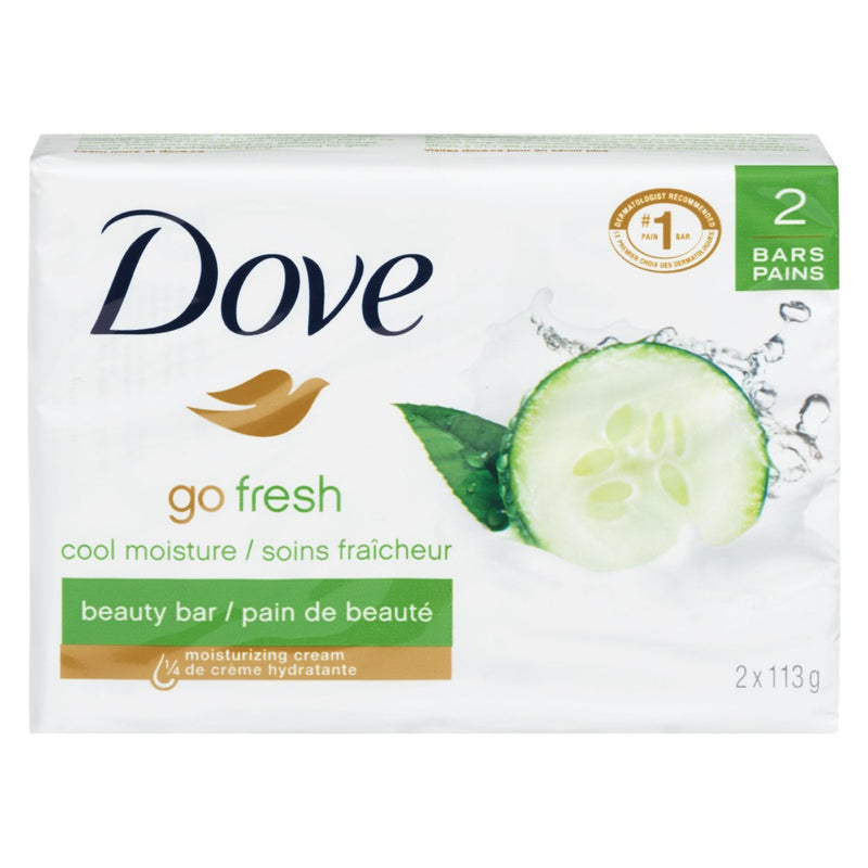 Dove go fresh beauty bar cool moisture, 2 ct
