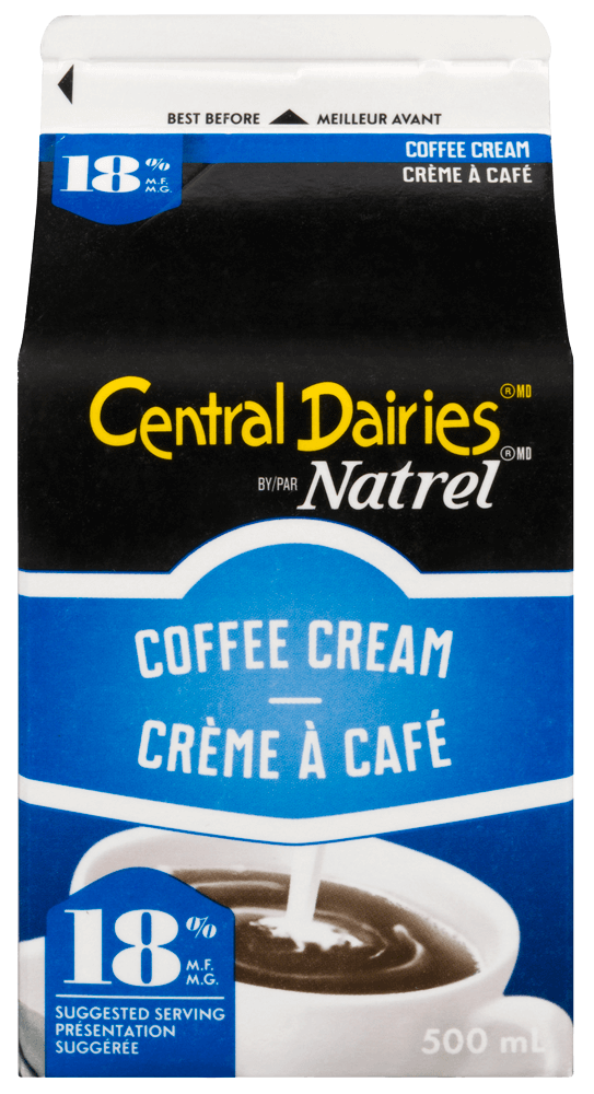 Central Dairies 18% Coffee Cream, 500mL