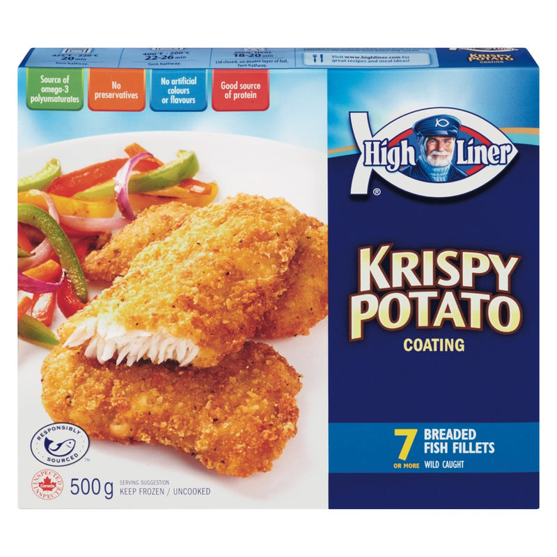 High Liner Krispy Potato Breaded Fish Filets, 500 g