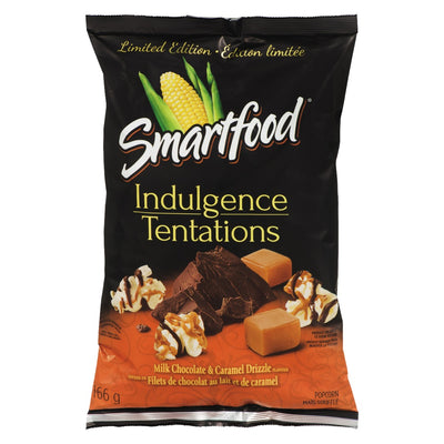 Smartfood Indulgence Tentations Milk Chocolate & Caramen Drizzled Popcorn, 166 g