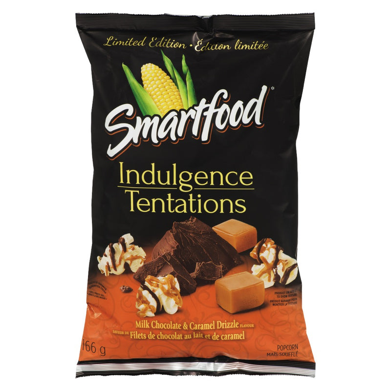 Smartfood Indulgence Tentations Milk Chocolate & Caramen Drizzled Popcorn, 166 g