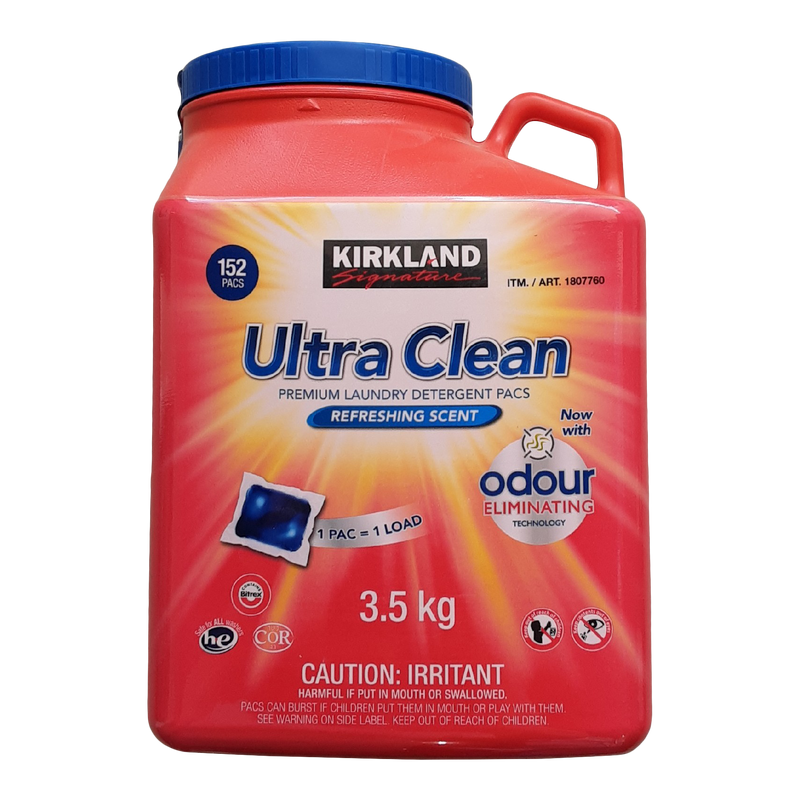 Kirkland Ultra Clean Laundry Detergent Pods, 152 ct