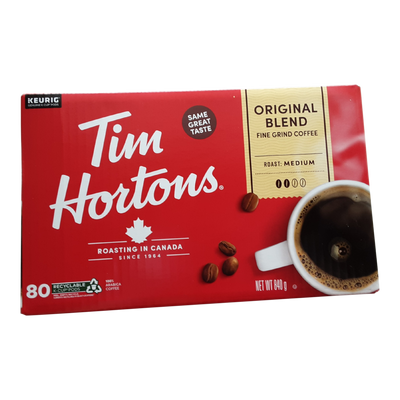 Tim Hortons Original Fine Grind Medium Roast Coffee Pods, 80 ct