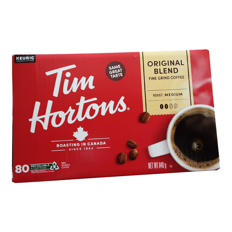 Tim Hortons Original Fine Grind Medium Roast Coffee Pods, 80 ct