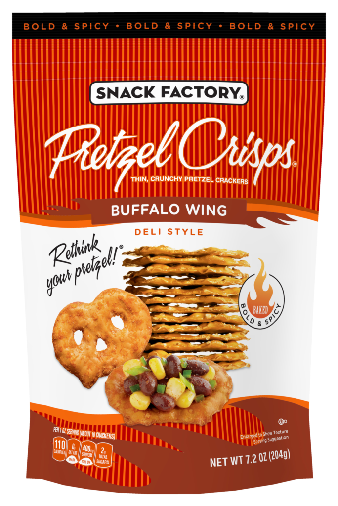 Snack Factory Pretzel Crisps Buffalo Wing Deli Style, 199 g