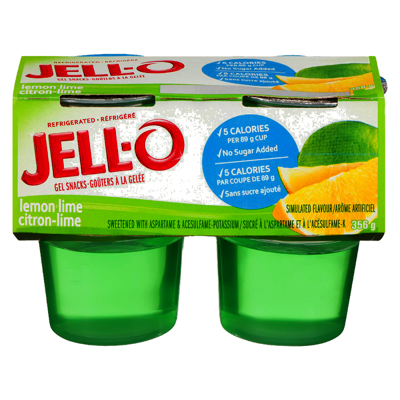 Jell-O Lemon-Lime Gel Snacks, 356 g