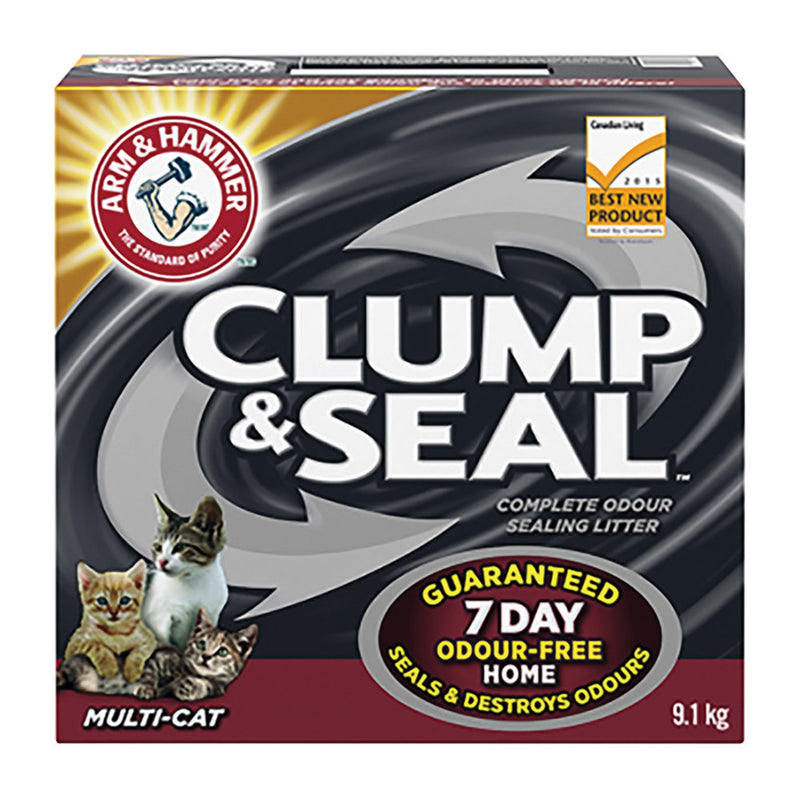 Arm & Hammer Clump & Seal Slide Multi-Cat Litter, 9.1 kg