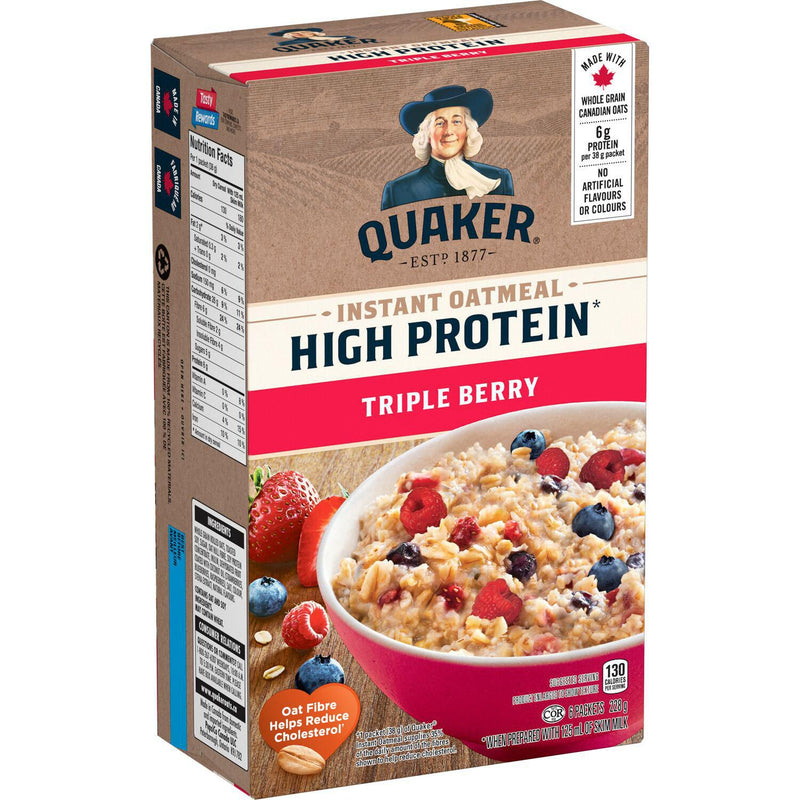 Quaker Instant Oatmeal Triple Berry, 228 g