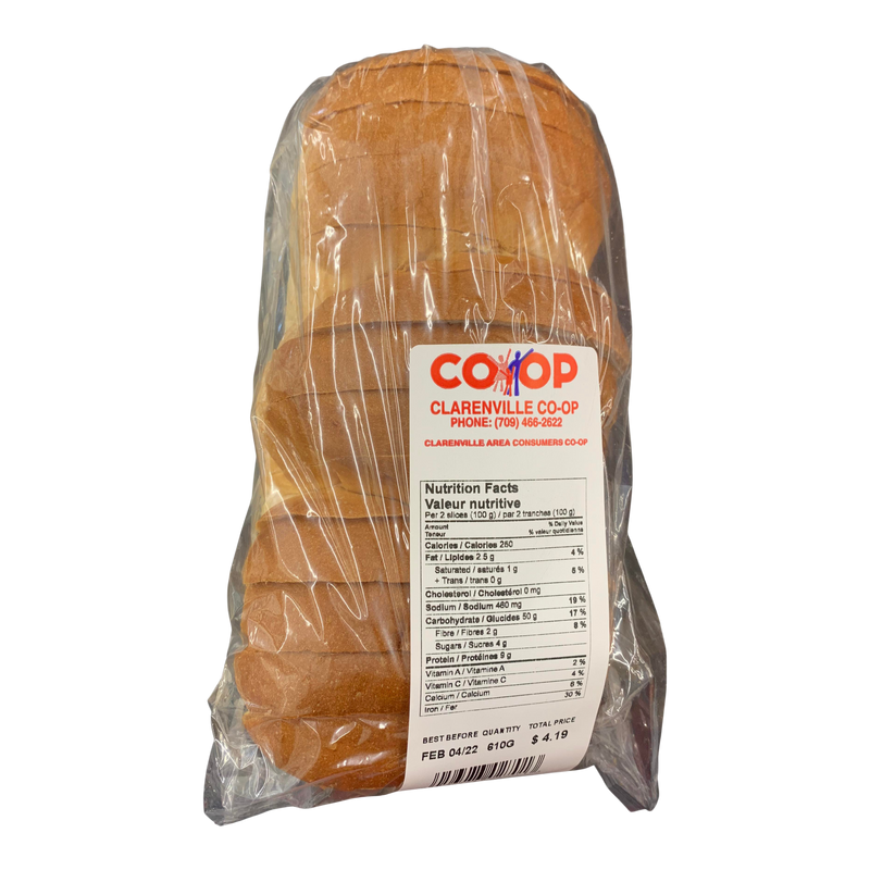 White Bread Sliced, 610 g