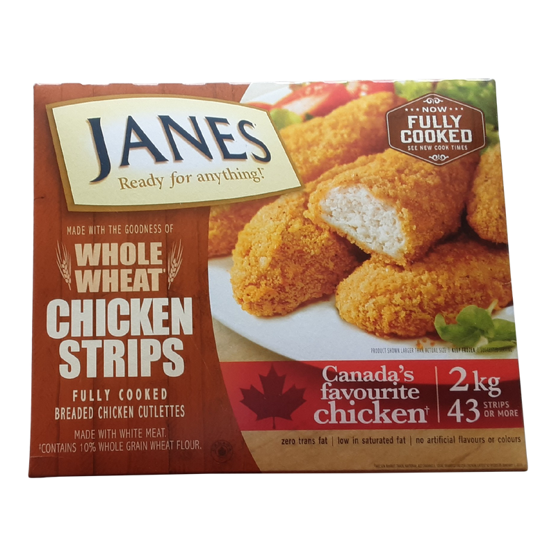 Janes Whole Wheat Chicken Strips, 2 kg