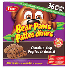 Bear Paws Chocolate Chip, 1.44 kg  (36ct)