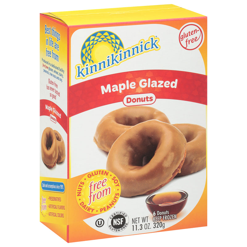 Kinnikinnick Foods Gluten Free Maple Glazed Donuts, 6 ct