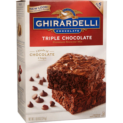 Ghirardelli Triple Chocolate Brownie Mix, 3.4 kg