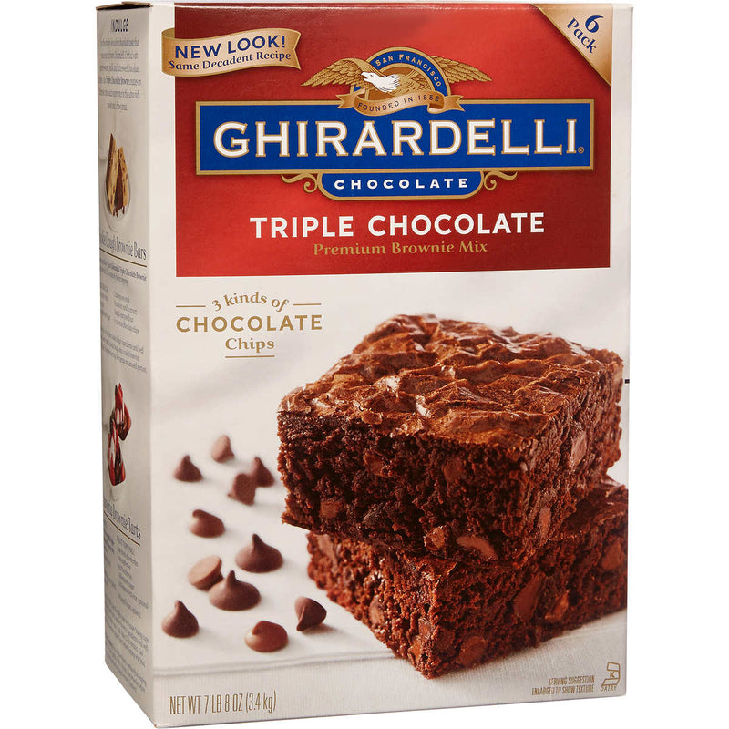 Ghirardelli Triple Chocolate Brownie Mix, 3.4 kg