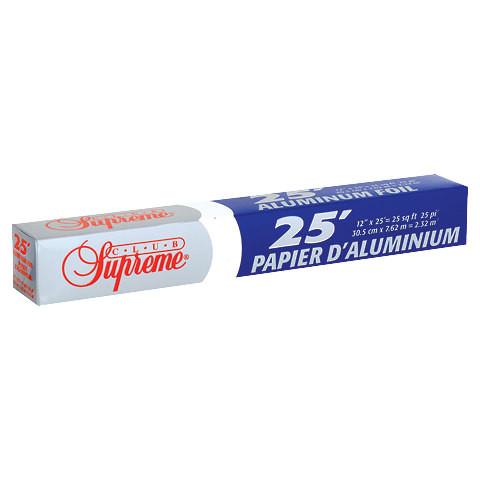 Club Supreme Aluminum Foil, 25ft