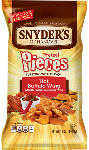 Snyder's Of Hanover Hot Buffalo Wing Pretzel Pieces, 340 g