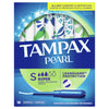 Tampax Pearl Plastic, Super Absorbency, Unscented Tampons, 18 count
