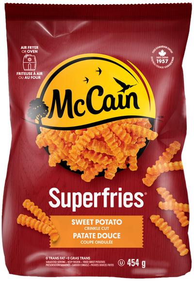 McCain Sweet Potato Crinkle Cut Fries, 454 g