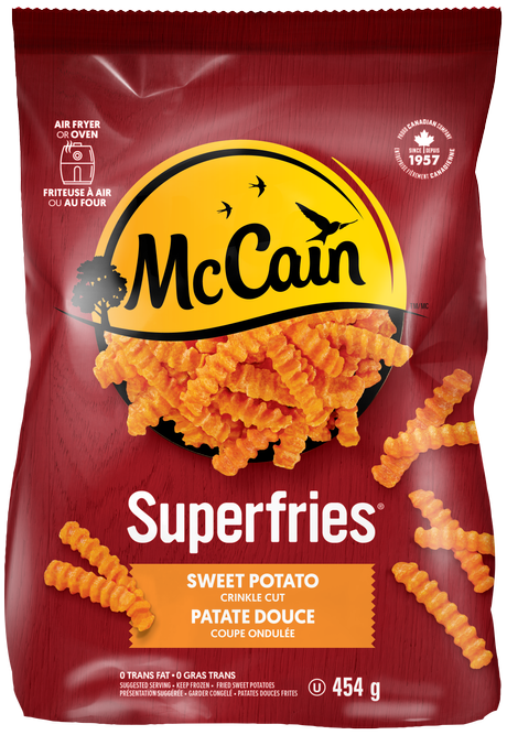 McCain Sweet Potato Crinkle Cut Fries, 454 g