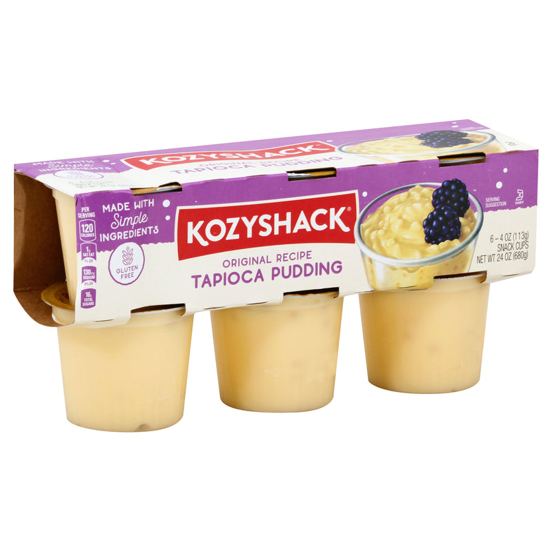 Kozy Shack Tapioca Pudding Gluten Free, 6 count, 113 g