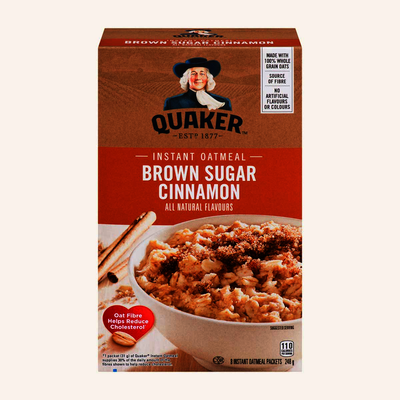 Quaker Brown Sugar Cinnamon Instant Oatmeal, 248g