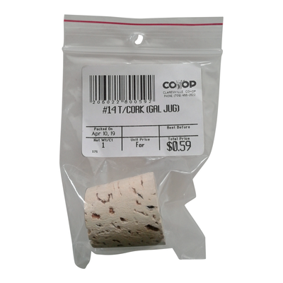 #14 T CORK (GAL JUG)