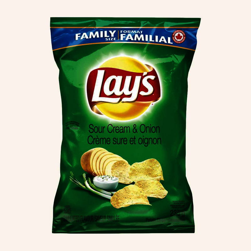 Lay's Sour Cream & Onion Potato Chips, 235g