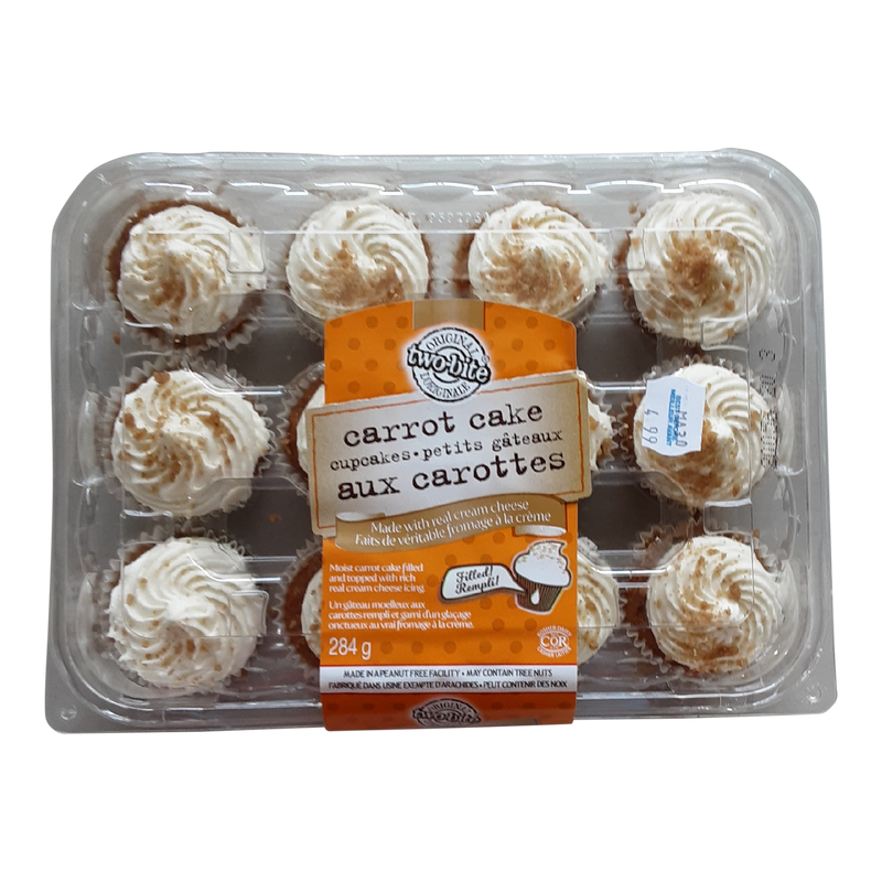 Two Bite Carrot Cake Cupcakes, 12 ct