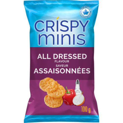 Quaker Crispy Minis All Dressed Flavour, 100 g
