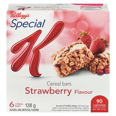 Special K Strawberry Flavour Cereal Bars, 6 ct