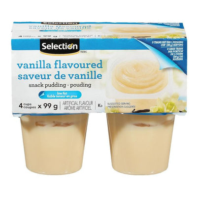 Selection Vanilla Pudding, 4 x 99 g