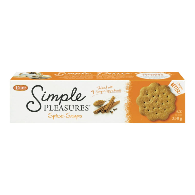 Dare Simple Pleasures Spice Snaps Cookies, 350 g