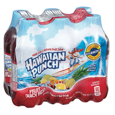 Hawaiian Punch Fruit Juicy Red, 6 x 296mL