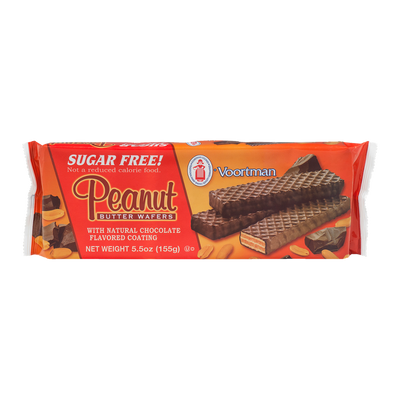 Voortman Sugar Free Peanut Butter Wafers, 155 g