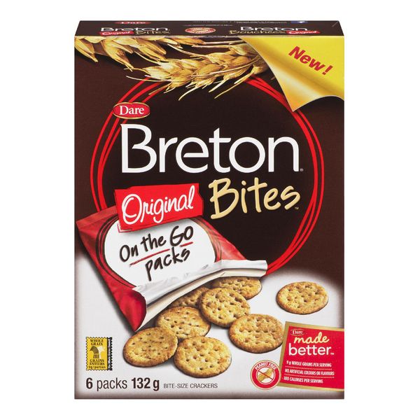 Dare Breton Bites On The Go Packs, 132 g