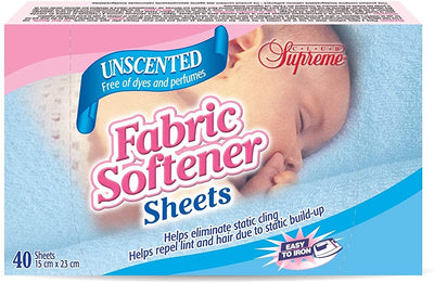 Club Supreme Unscented Dryer Sheets, 40 ct