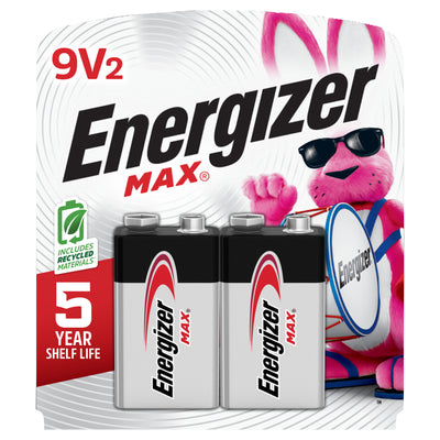 Energizer Max 9V Batteries, 2 PK