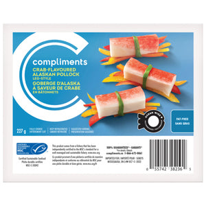 Compliments Crab-Flavoured Alaskan Pollock Leg-Style, 227 g