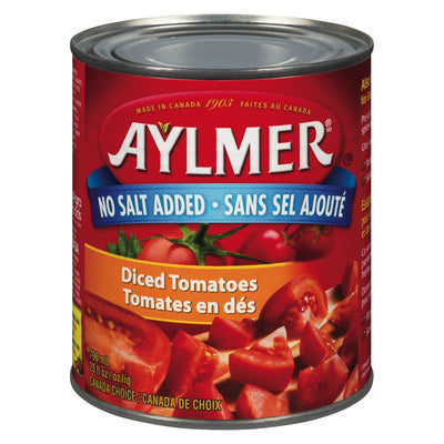 Aylmer No Salt Added Diced Tomatoes, 796 mL