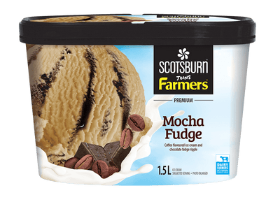 Scotsburn Premium Mocha Fudge Ice Cream, 1.5 L