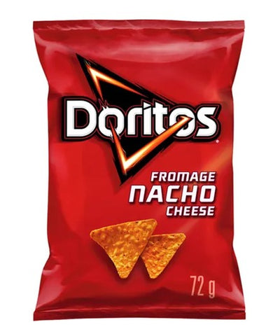 Doritos Nacho Cheese Tortilla Chips, 72 g