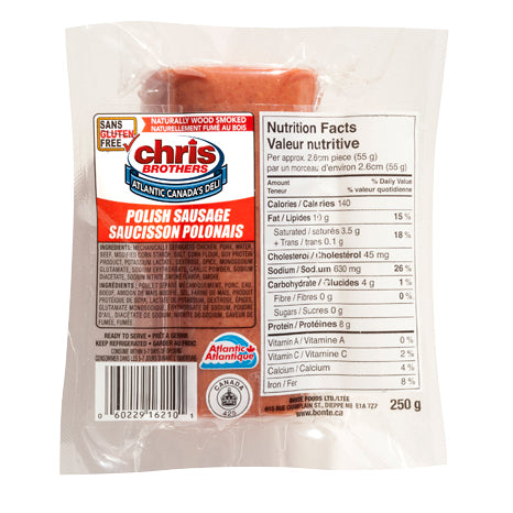 Chris Brother's Polish Sausage, 250g
