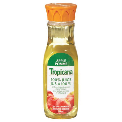Tropicana 100% Apple Juice, 355 mL