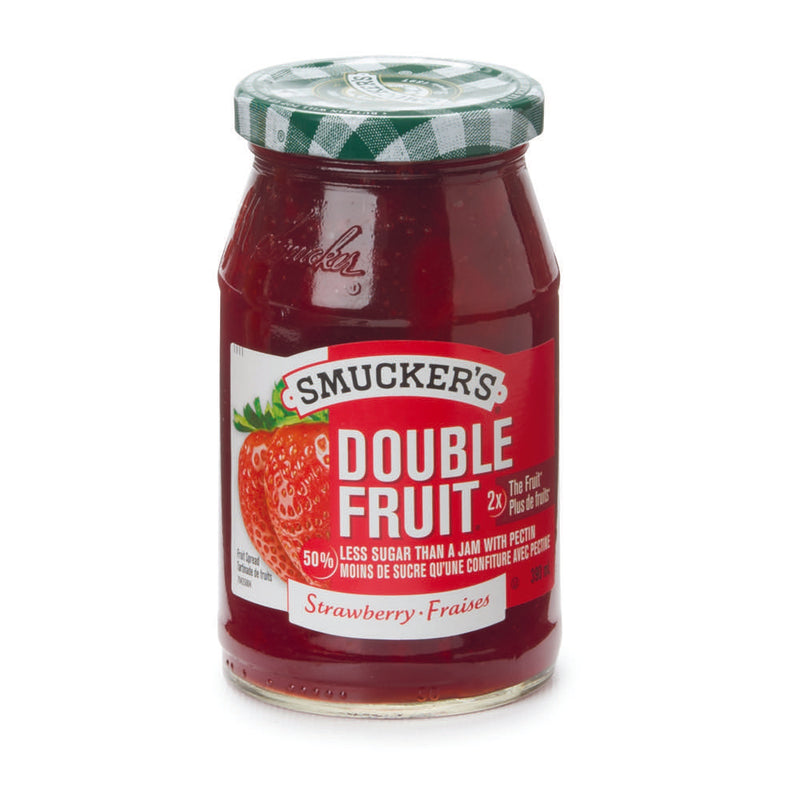 Smucker's Double Fruit Strawberry Jam, 390 mL